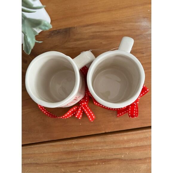 Brand New Rae Dunn Mr. & Mrs. Matching Coffee Mugs Ceramic Wedding Gift Bridal - Picture 5 of 5